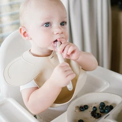 Baveta din silicon BabyOno Beige cumpăra în Chișinau. Foto 6