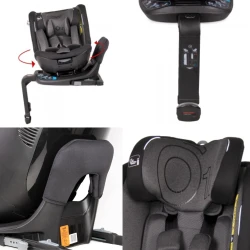 Scaun auto 0-36kg Isofix Coletto Nado O12 Negru, rotativ 360 cumpăra în Chișinau. Foto 4