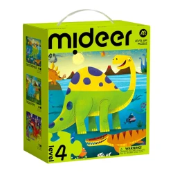 Puzzle Mideer Level Up! Lumea Dinozaurilor, 3 în 1, nivelul 4, 180 elemente cumpăra în Chișinau. Foto 1