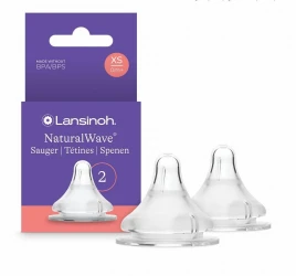 Соска силиконовая Lansinoh Natural Wave с медленным потоком (0 мес.+), 2 шт. купить в Кишиневе. Фото 1