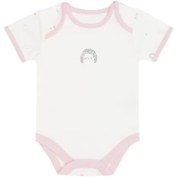 Боди с коротким рукавом KikkaBoo Hedge Hugs White & Pink, 3 шт. (0-3М) купить в Кишиневе. Фото 3