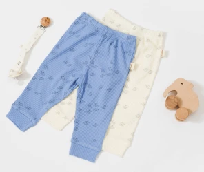 Pantaloni BabyCosy Modal Blue & Ivory, 2 buc. (18-24L) cumpăra în Chișinau. Foto 2