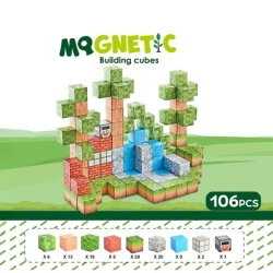 Set construcție magnetic Essa Toys Nature, 106 elemente cumpăra în Chișinau. Foto 2