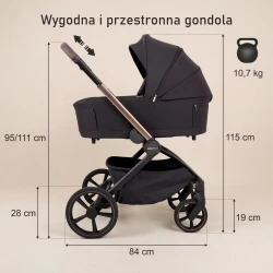 Cărucior 2/1 Adamex Como Satin Carbon cumpăra în Chișinau. Foto 11