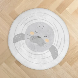 Детский коврик Kikkaboo Seally Me Grey, 85x85 см купить в Кишиневе. Фото 2