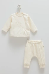 Комплект из 2 штук Caramell Love Hugs Ivory (6-9М) купить в Кишиневе. Фото 1