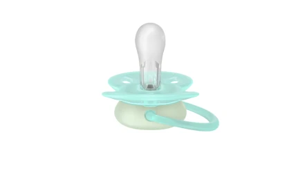 Suzeta ortodontică din silicon Philips Avent Ultra Soft Nighttime Blue & Green (0-6 luni), 2 buc. cumpăra în Chișinau. Foto 2