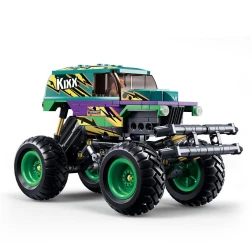 Set de construcție Sluban Monster Truck verde-mov, cu inerție, 252 elemente cumpăra în Chișinau. Foto 2