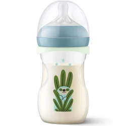 Бутылочка для кормления из полипропилена Philips Avent Natural Response Nighttime + соска Ultra Soft, 260 мл купить в Кишиневе. Фото 9