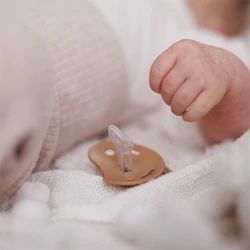 Suzeta anatomică din silicon BabyOno Night & Day Creamy & Caramel (0-6 luni), 2 buc. cumpăra în Chișinau. Foto 3