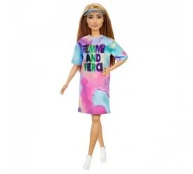 Кукла Barbie "Модница" в разноцветном платье и кепке-козырьке купить в Кишиневе. Фото 2