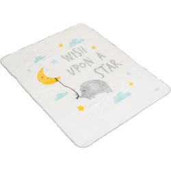 Пледик Moni Softy Wish upon a star White, 140x110 см купить в Кишиневе. Фото 1