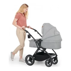 Cărucior 3 în 1 Kinderkraft B-Tour cu scaun auto MINK, Light Grey cumpăra în Chișinau. Foto 6