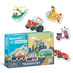 Set de magneți Dodo Transport, 15 elemente cumpăra în Chișinau. Foto 1