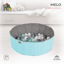 Covoraș pentru copii cu bile Moni Melo 90 balls Mint, 80x80x26 cm cumpăra în Chișinau. Foto 5