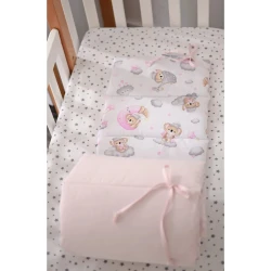 Lenjerie de patut Veres Sleepy Moon Pink-2 (6 piese), 120x60 cm cumpăra în Chișinau. Foto 4