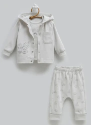 Комплект из 3 штук Caramell First Car Grey (3-6М) купить в Кишиневе. Фото 1