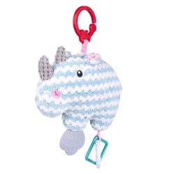 Jucărie pentru pătuț și cărucior Moni Bali Bazoo Knit Rhinoceros cumpăra în Chișinau. Foto 2