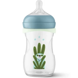 Бутылочка для кормления из полипропилена Philips Avent Natural Response Nighttime + соска Ultra Soft, 260 мл купить в Кишиневе. Фото 5