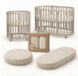 Набор из 2 простыней на резинке Espiro Oasis Beige, 70x70 см и 130x70 см купить в Кишиневе. Фото 4
