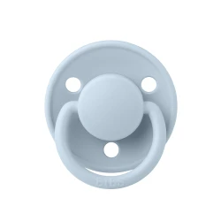 Пустышка круглая из силикона Bibs De Lux Baby Blue (0-36 мес.) купить в Кишиневе. Фото 1