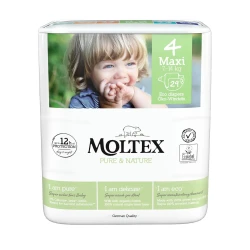 Scutece Moltex Nature Maxi 4 (7-14 kg), 29 buc. cumpăra în Chișinau. Foto 1
