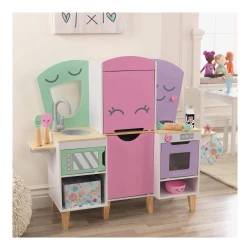 Bucătărie pentru copii KidKraft Lil' Friends Play Kitchen, culori pastelate, cu 14 accesorii cumpăra în Chișinau. Foto 2