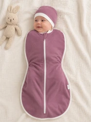 Set cocon + căciulă PernaMea Purple & White (3-6L) cumpăra în Chișinau. Foto 2