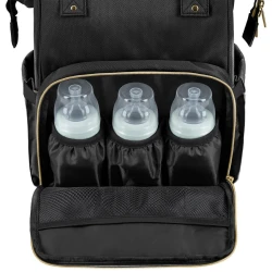 Geanta pentru carucior KikkaBoo Siena Black and Gold cumpăra în Chișinau. Foto 10