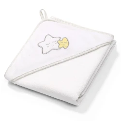 Банное полотенце BabyOno Белый, 76x76 см купить в Кишиневе. Фото 1