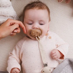 Suzetă simetrică din silicon BabyOno Night & Day Caramel & Creamy (0-6 luni), 2 buc. cumpăra în Chișinau. Foto 8