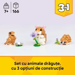 Set construcție Lego Creator Cute Hamster with a Flower, 166 elemente cumpăra în Chișinau. Foto 4
