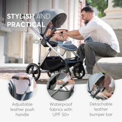 Cărucior 3 în 1 KikkaBoo Chiara Black cumpăra în Chișinau. Foto 7