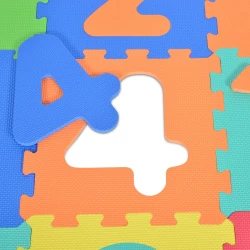 Covoraş pentru copii Moni Puzzle Numbers Multicolor, 32x32x1 cm, 10 buc. cumpăra în Chișinau. Foto 3