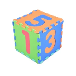 Covoraş pentru copii Moni Puzzle Numbers Multicolor, 32x32x1 cm, 10 buc. cumpăra în Chișinau. Foto 4
