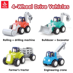 Set de mășinuțe Hola Toys Construction Trucks, 4 buc. cumpăra în Chișinau. Foto 2