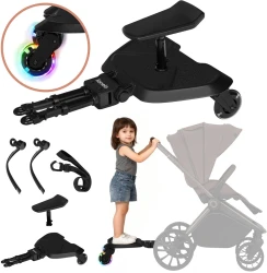 Adaptor de cărucior pentru al doilea copil Lionelo Buggy Board Black Onyx cumpăra în Chișinau. Foto 4
