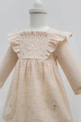 Rochiță cu mânecă lungă Caramell Happy Spring Beige (6-9L) cumpăra în Chișinau. Foto 2