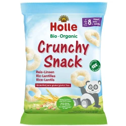 Кольца хрустящие Holle из риса с чечевицей (8 мес+), 25 гр купить в Кишиневе. Фото 1