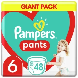 Scutece-chiloței Pampers Pants 6 (15+ kg), 48 buc. cumpăra în Chișinau. Foto 1