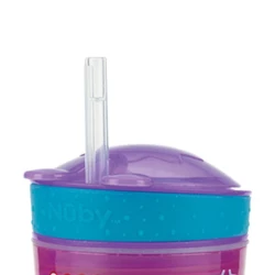 Cană cu pai + container Nuby Snack N Sip 24+ luni 270 ml cumpăra în Chișinau. Foto 3