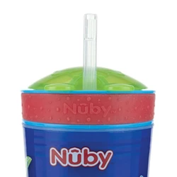 Cană cu pai + container Nuby Snack N Sip 24+ luni 270 ml cumpăra în Chișinau. Foto 4