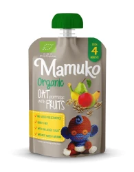 Piureu Mamuko de ovaz si fructe organic(de la 4 luni +), 100g cumpăra în Chișinau. Foto 1
