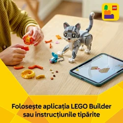 Set construcție Lego Creator Playful Cat, 407 elemente cumpăra în Chișinau. Foto 8