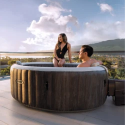 Jacuzzi Intex SPA Greywood Deluxe 216x71 cm, 1098 litri, 6 persoane cumpăra în Chișinau. Foto 12
