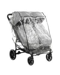 Cărucior de plimbare pentru gemeni Kikkaboo Happy 2 Light Grey 2023 cumpăra în Chișinau. Foto 2