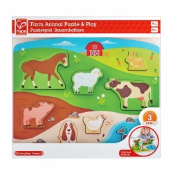 Развивающая игрушка Hape Животные с фермы купить в Кишиневе. Фото 1