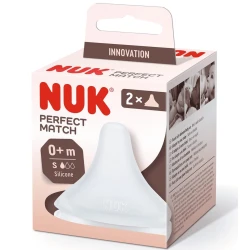 Tetina din silicon NUK Perfect Match cu flux lent (0+ luni), 2 buc. cumpăra în Chișinau. Foto 1