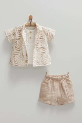 Комплект из 3 штук Caramell Little Boy Brown (9-12М) купить в Кишиневе. Фото 1