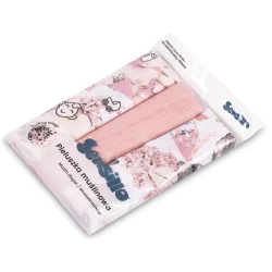 Пелёнки из муслина Sensillo Pink Floral (60x80 см), 3 шт. купить в Кишиневе. Фото 2